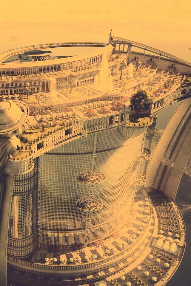 Город будущего обои