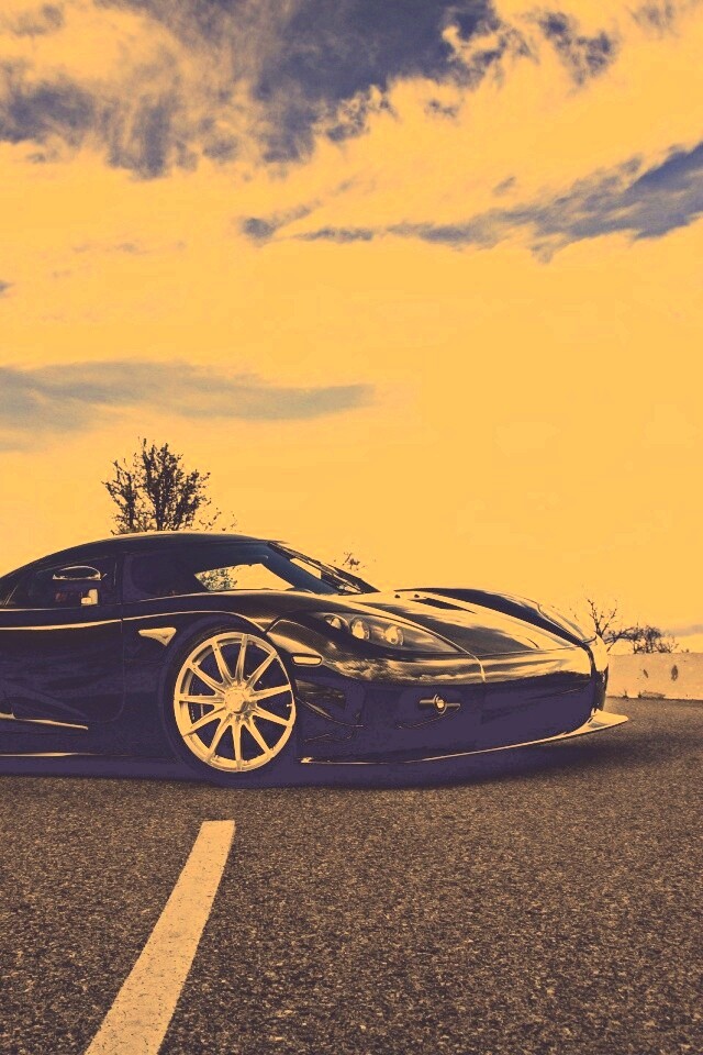 Черный кёнигсег обои