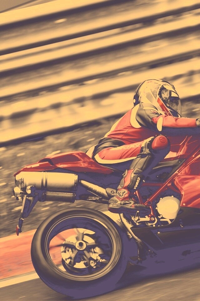 Красный мотоцикл обои