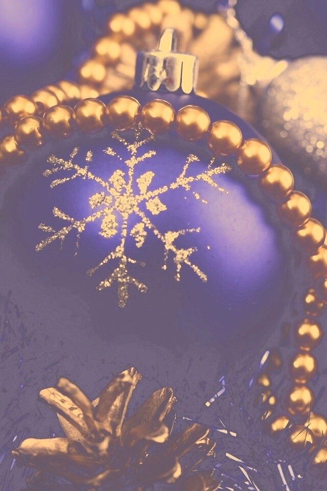 Новогодние украшения для елки обои