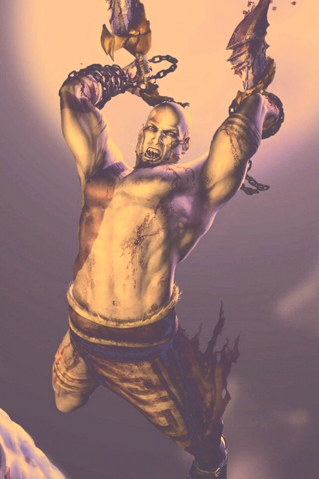 Кратос против монстра обои