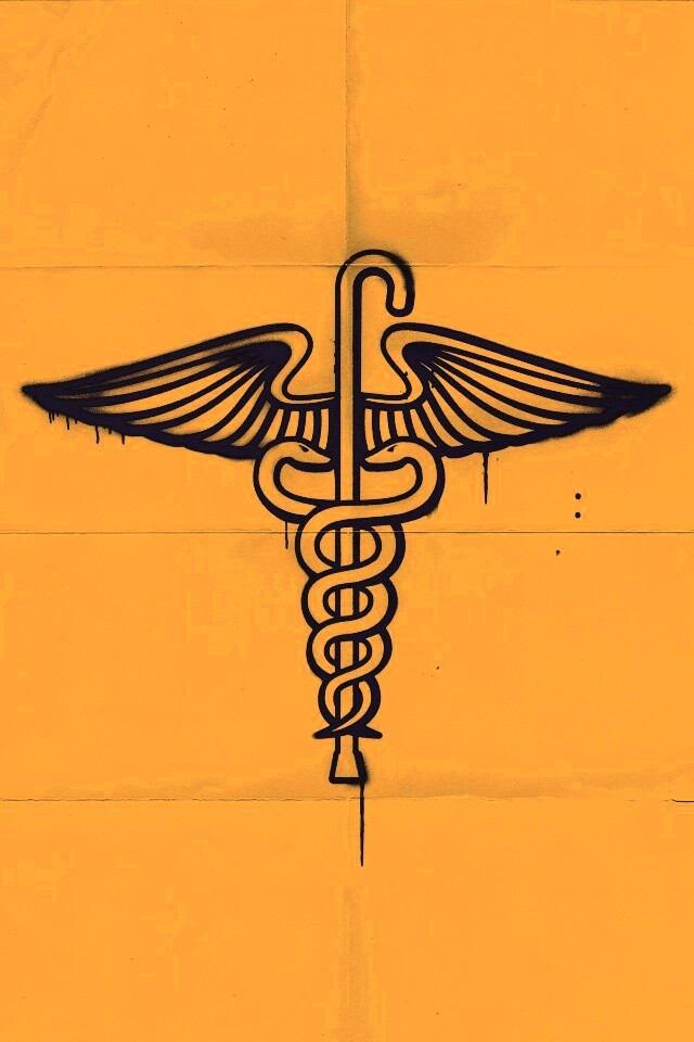 Змеи на трости — граффити обои