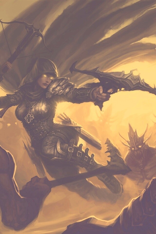 Охотник на демонов из Diablo 3 обои