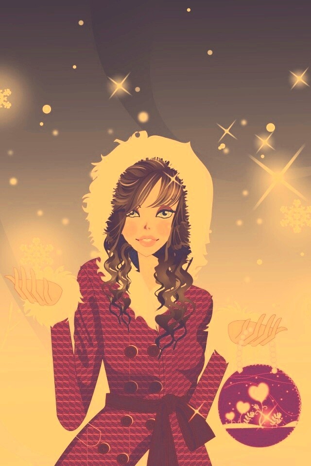 Модный новый год обои