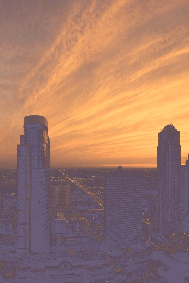 Сумерки в городе обои