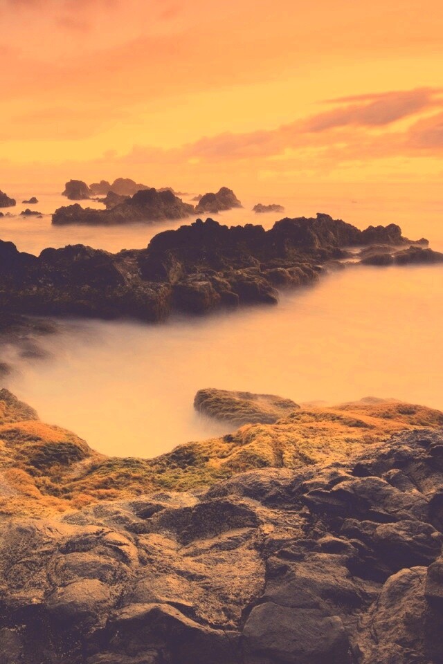 Острова в тумане обои