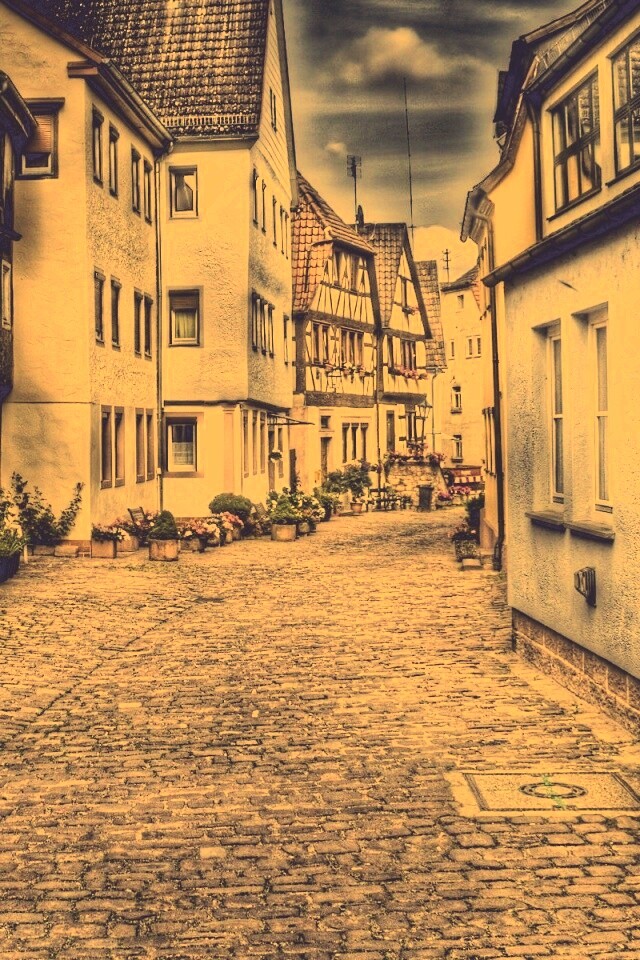 Старый городок обои