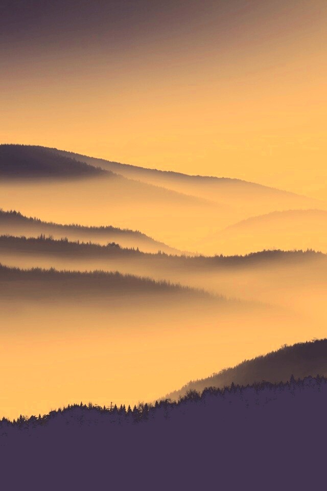 Туманные горы обои