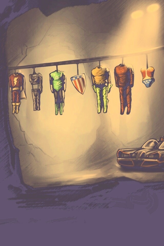 Пещера супергероев обои