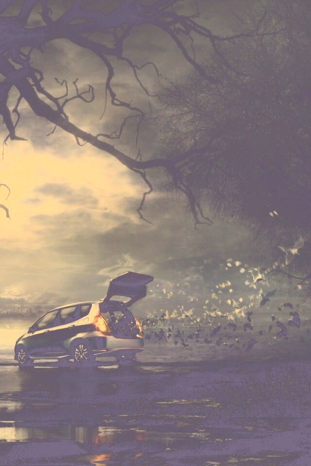 Темное авто обои