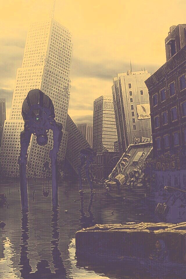 Постапокалиптический город обои