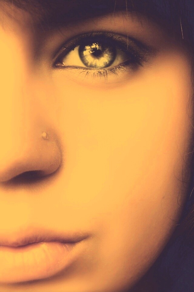 Лицо крупным планом обои