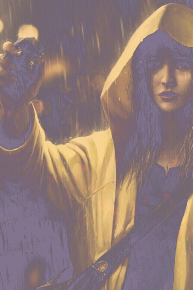 Девушка с гранатой обои