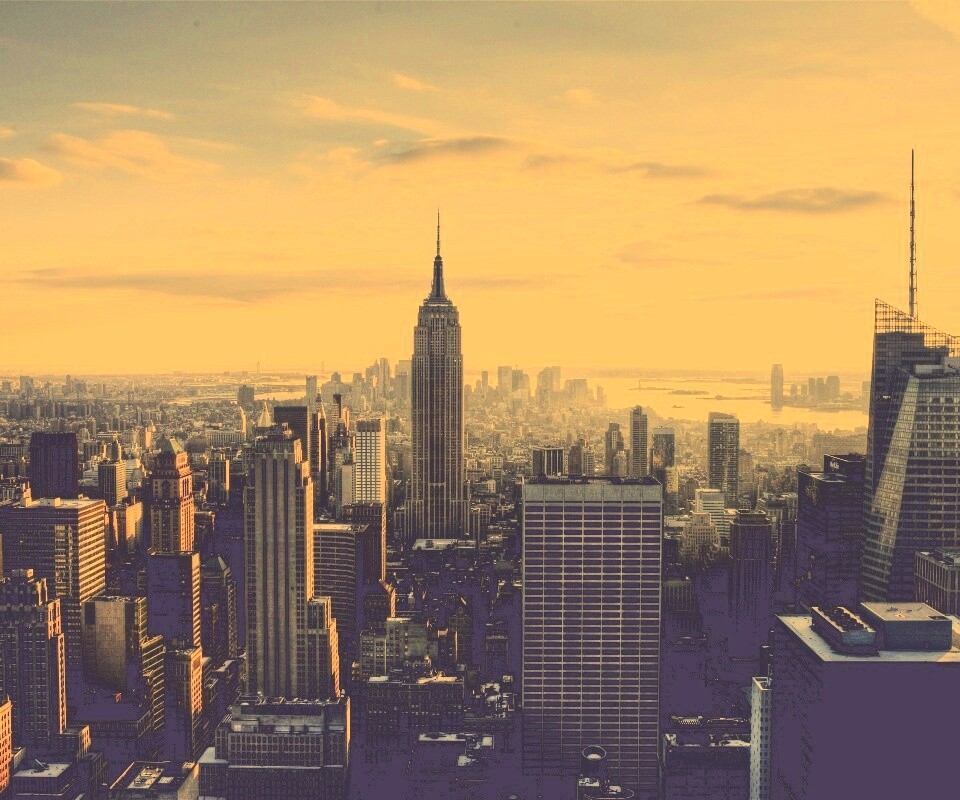 Большой город обои