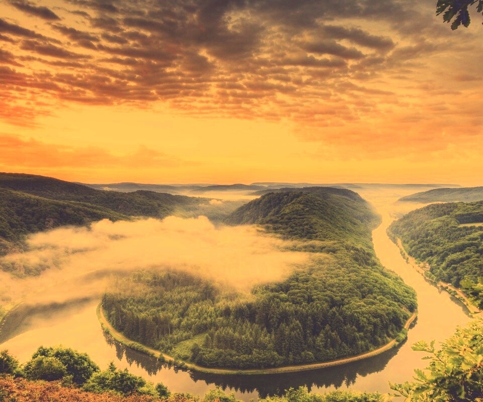 Кривая река обои