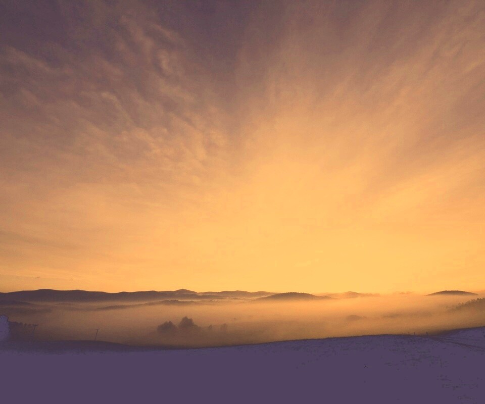 Утренний туман обои