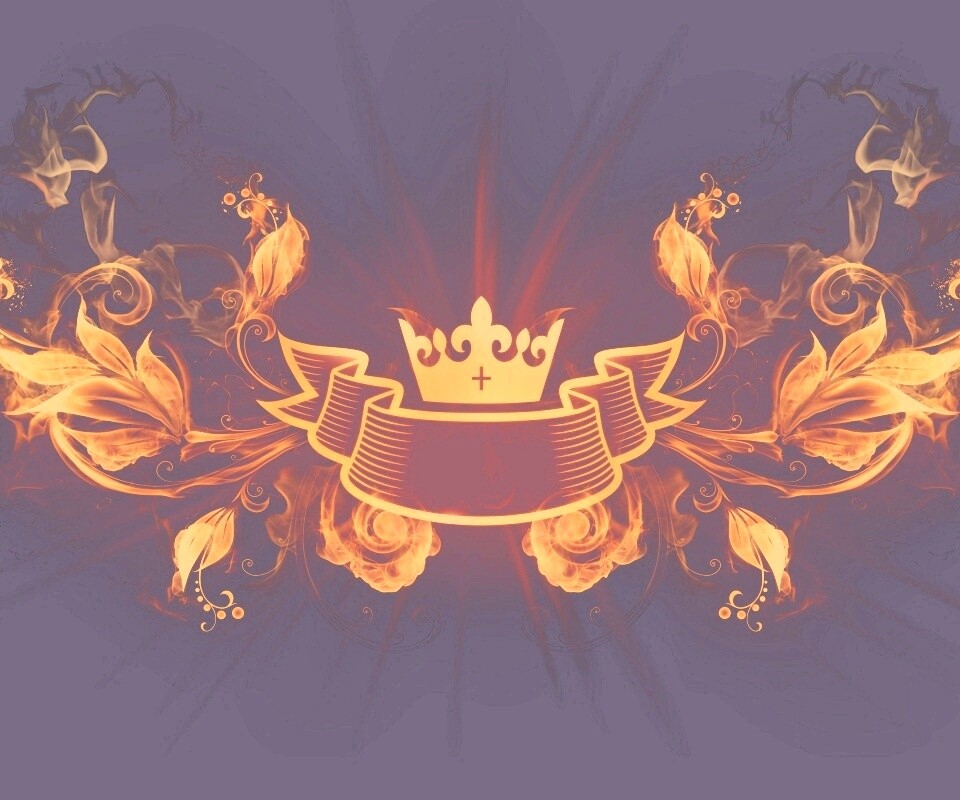 Пламенные цветы обои