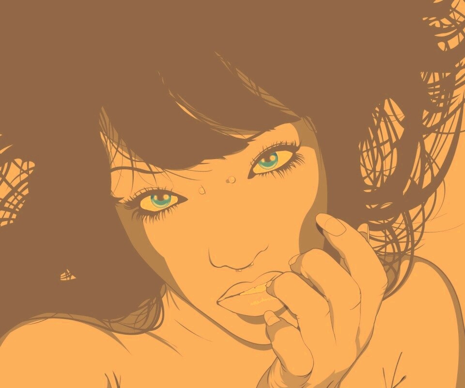 Девушка с пирсингом обои