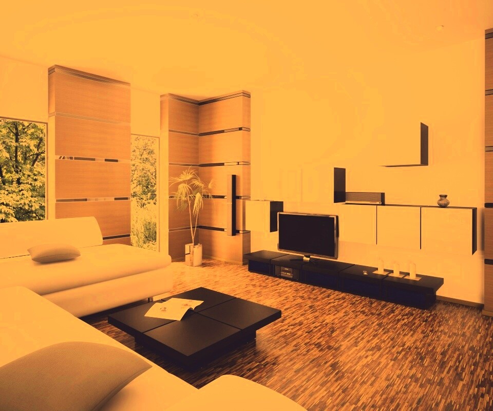 Дизайн гостиной обои