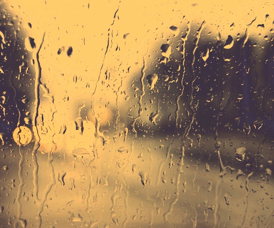 Мокрое стекло обои