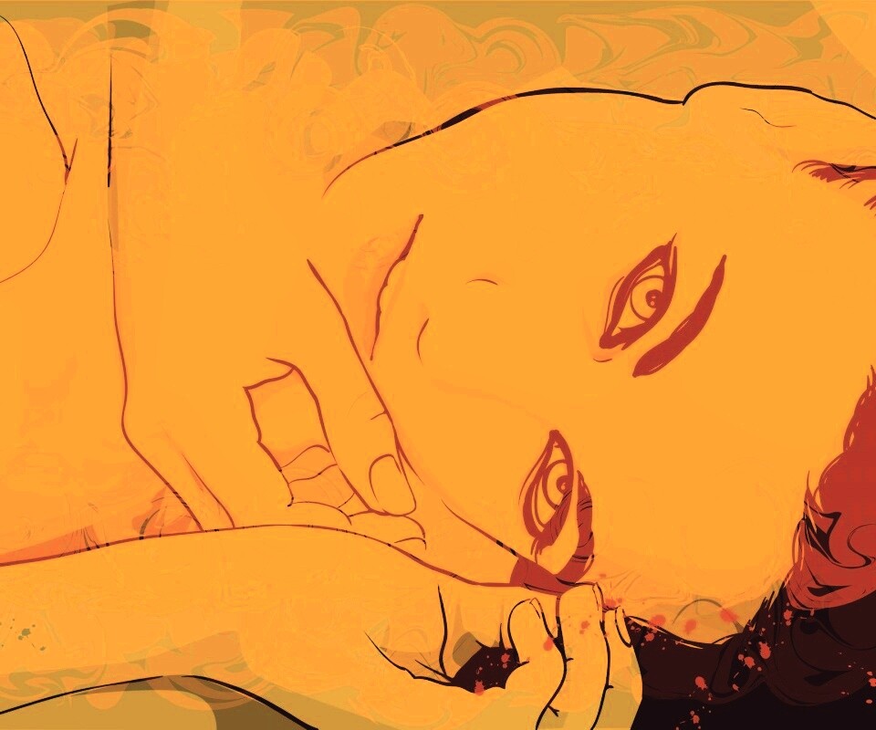 Рисунок девушки обои