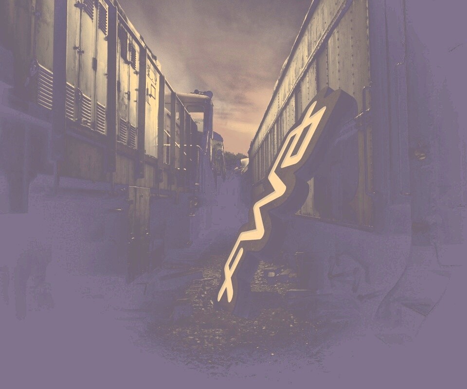 Упавшая вывеска обои