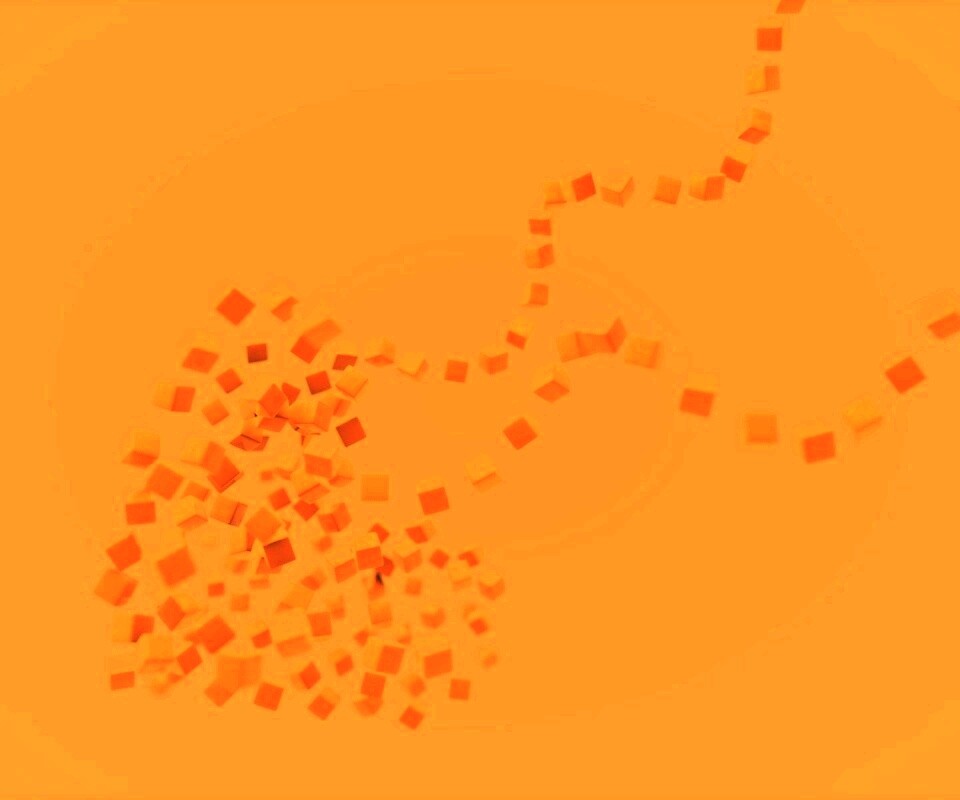 Сердце из кубиков обои