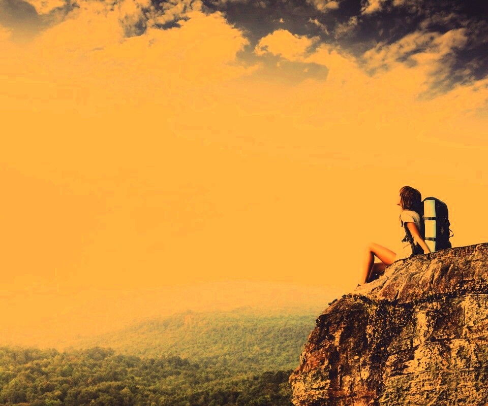 Девушка турист обои