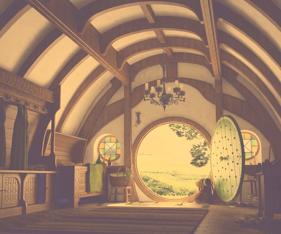 Дом хоббитов обои