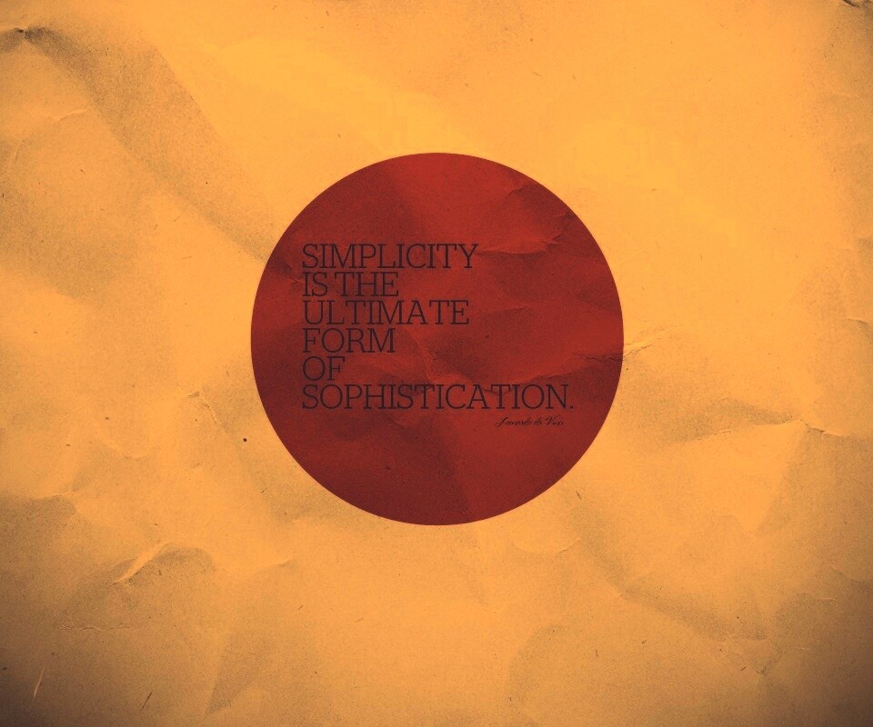 Простота обои