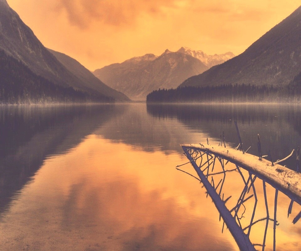 Горное озеро обои