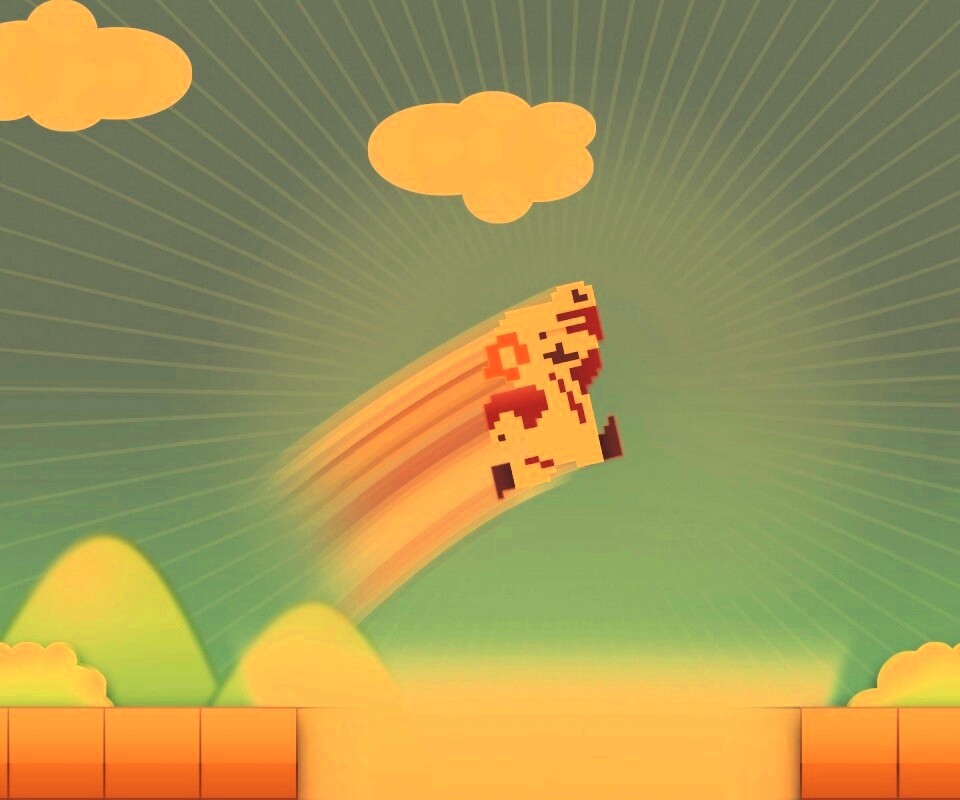 Прыжок Марио обои