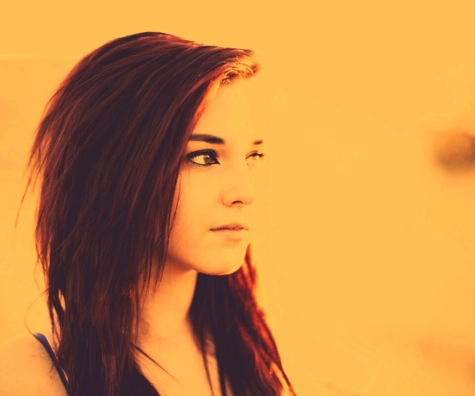 Рыженькая обои