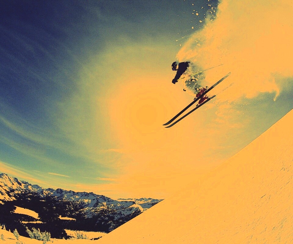 Горнолыжник обои