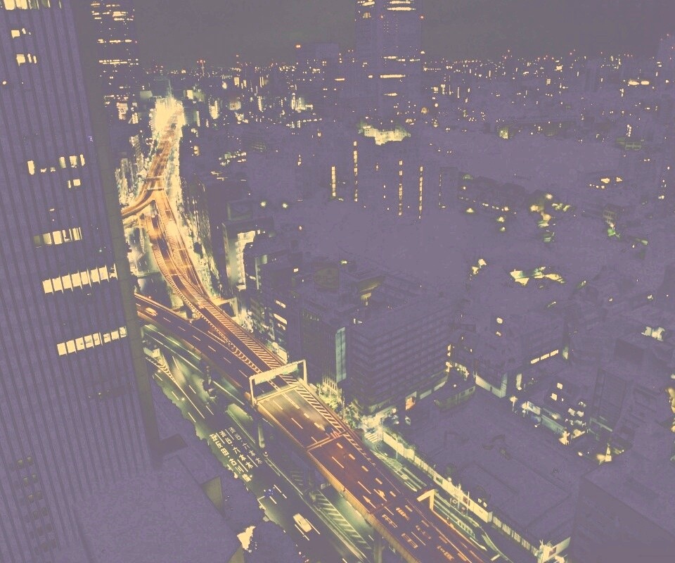 Вид на автостраду обои