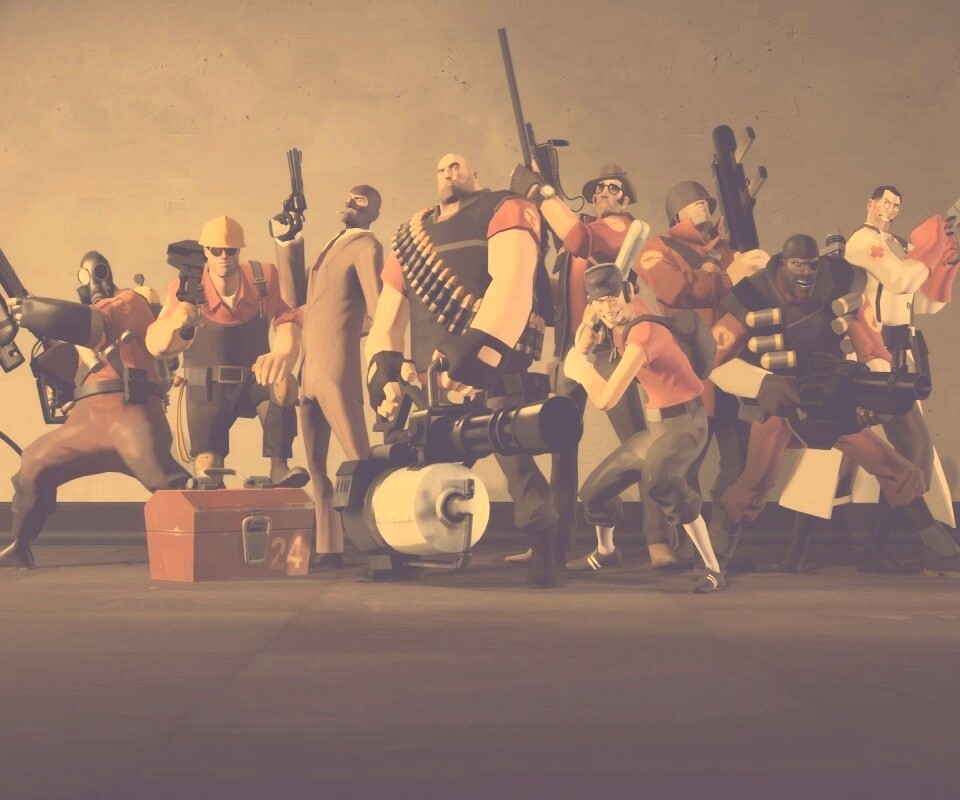 Герои игры Team Fortress 2 обои