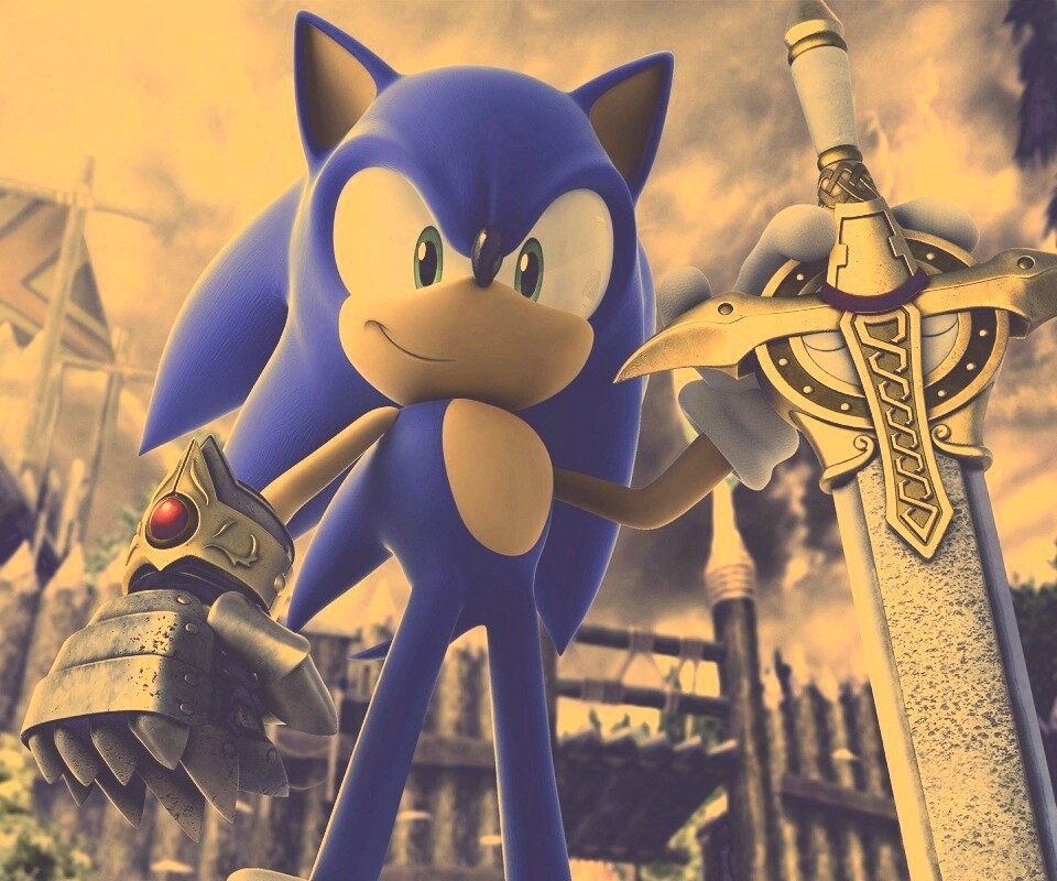 Соник с мечем обои