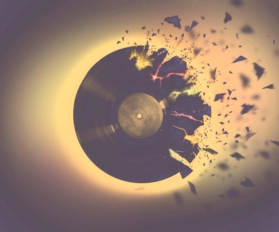 Разрывающийся винил обои