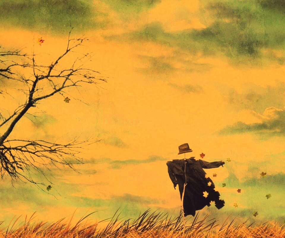 Забытое пугало обои