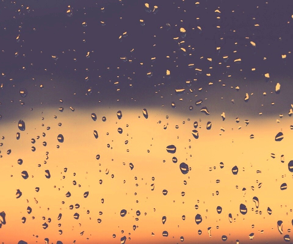Капли на стекле обои