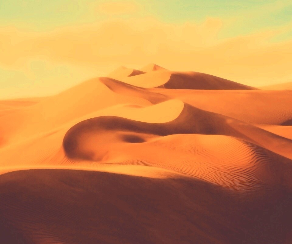 Волнистые барханы обои