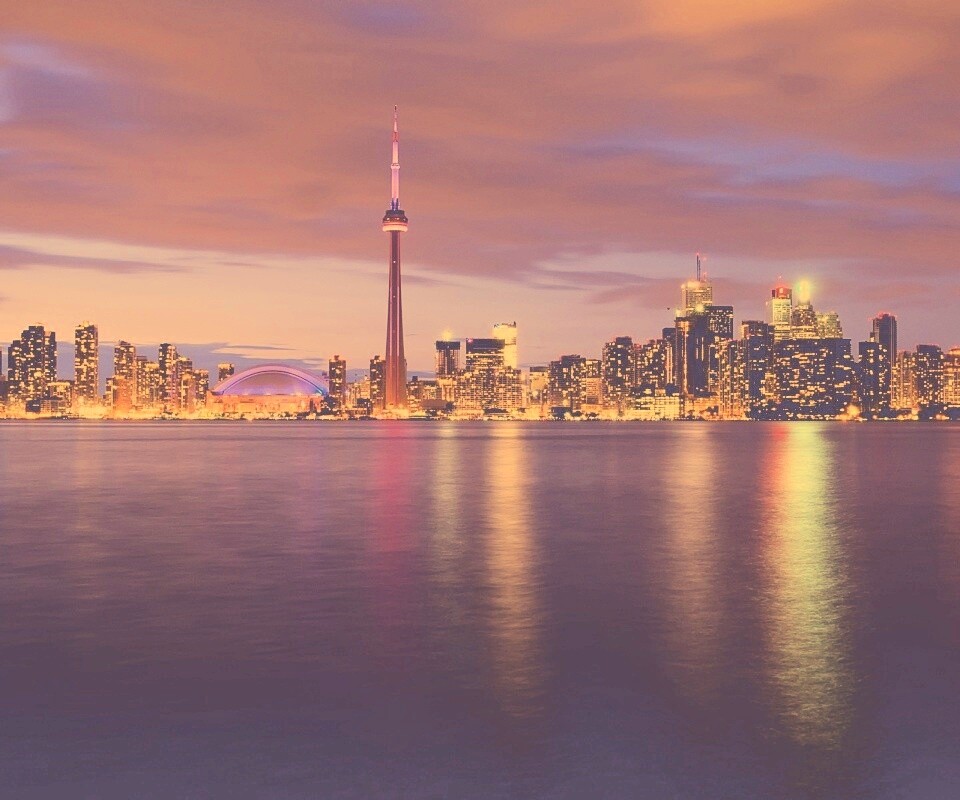 Ночной Торонто обои