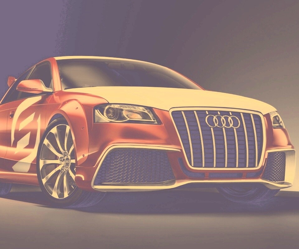 Красный Ауди обои