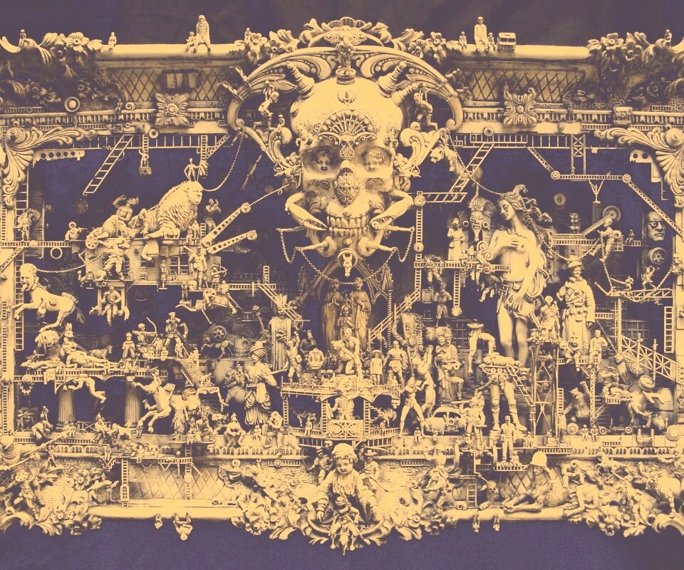 Адская скульптура обои