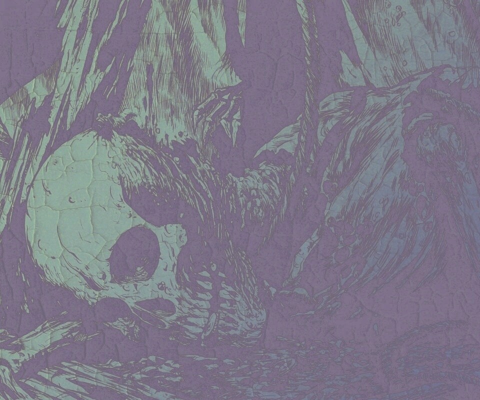 Тлеющий скелет обои