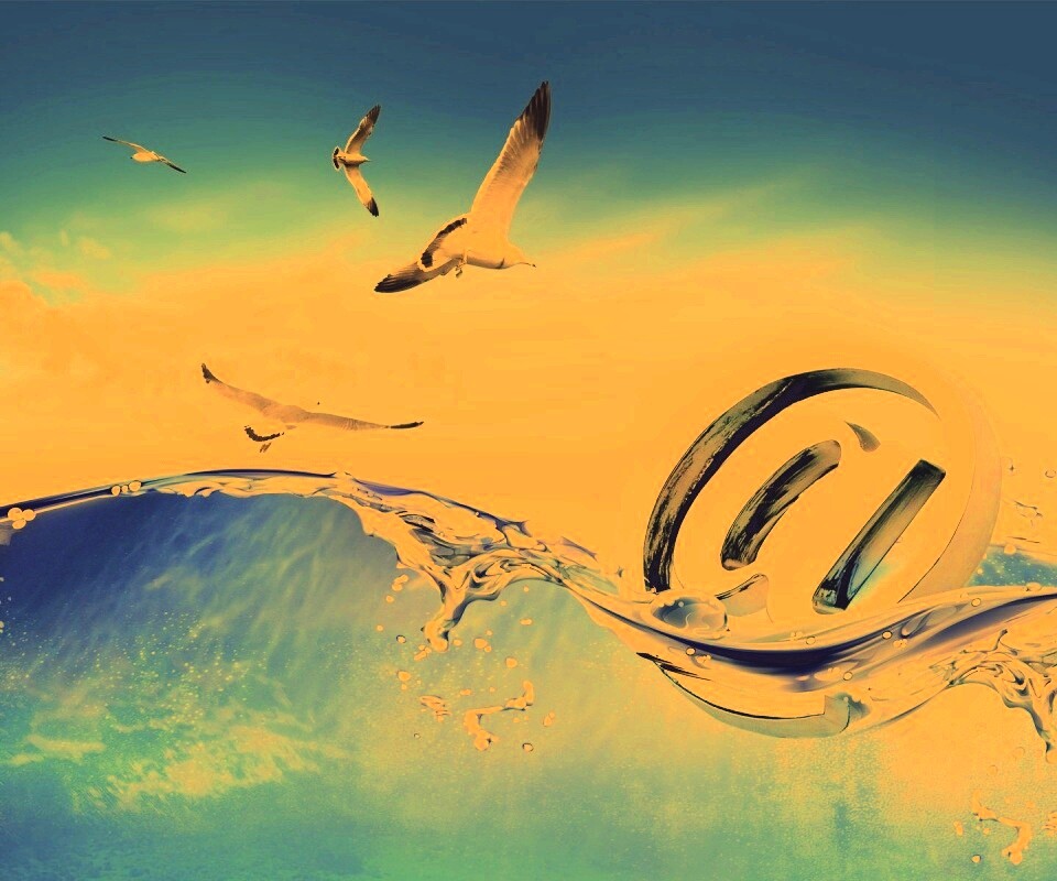 Собака тонет обои