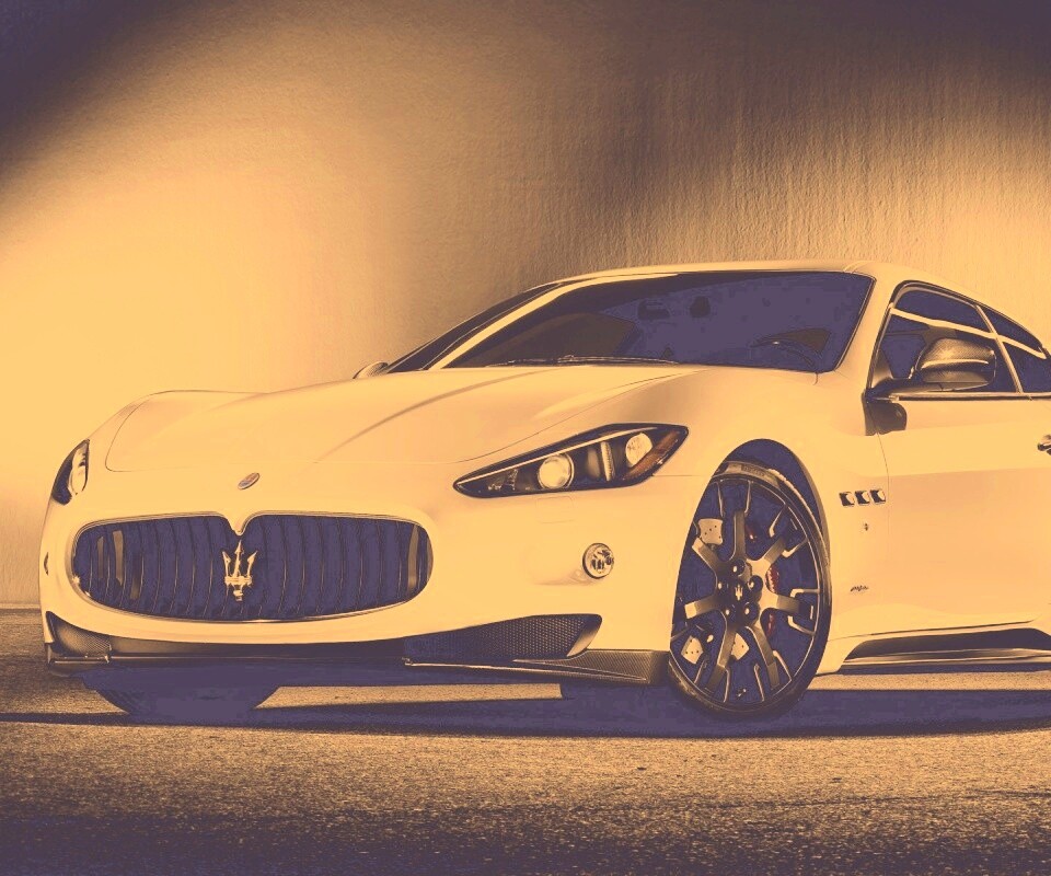 Белый Мазерати обои