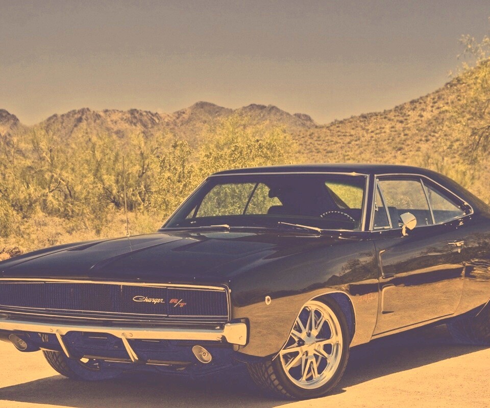 Черный Додж обои