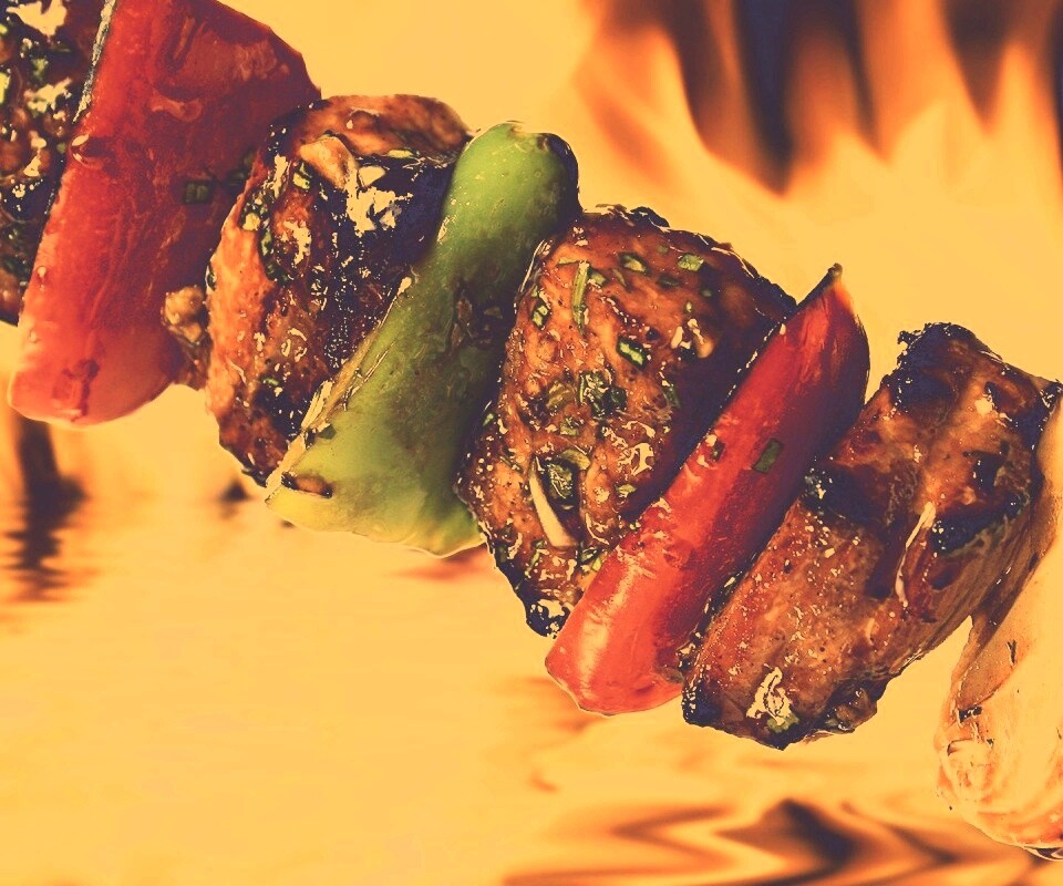 Сочный шашлычок обои