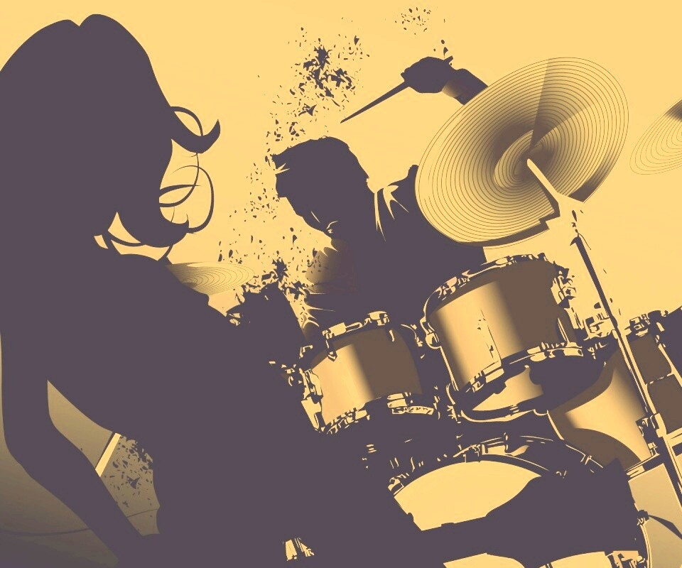 Барабанщик зажигает обои